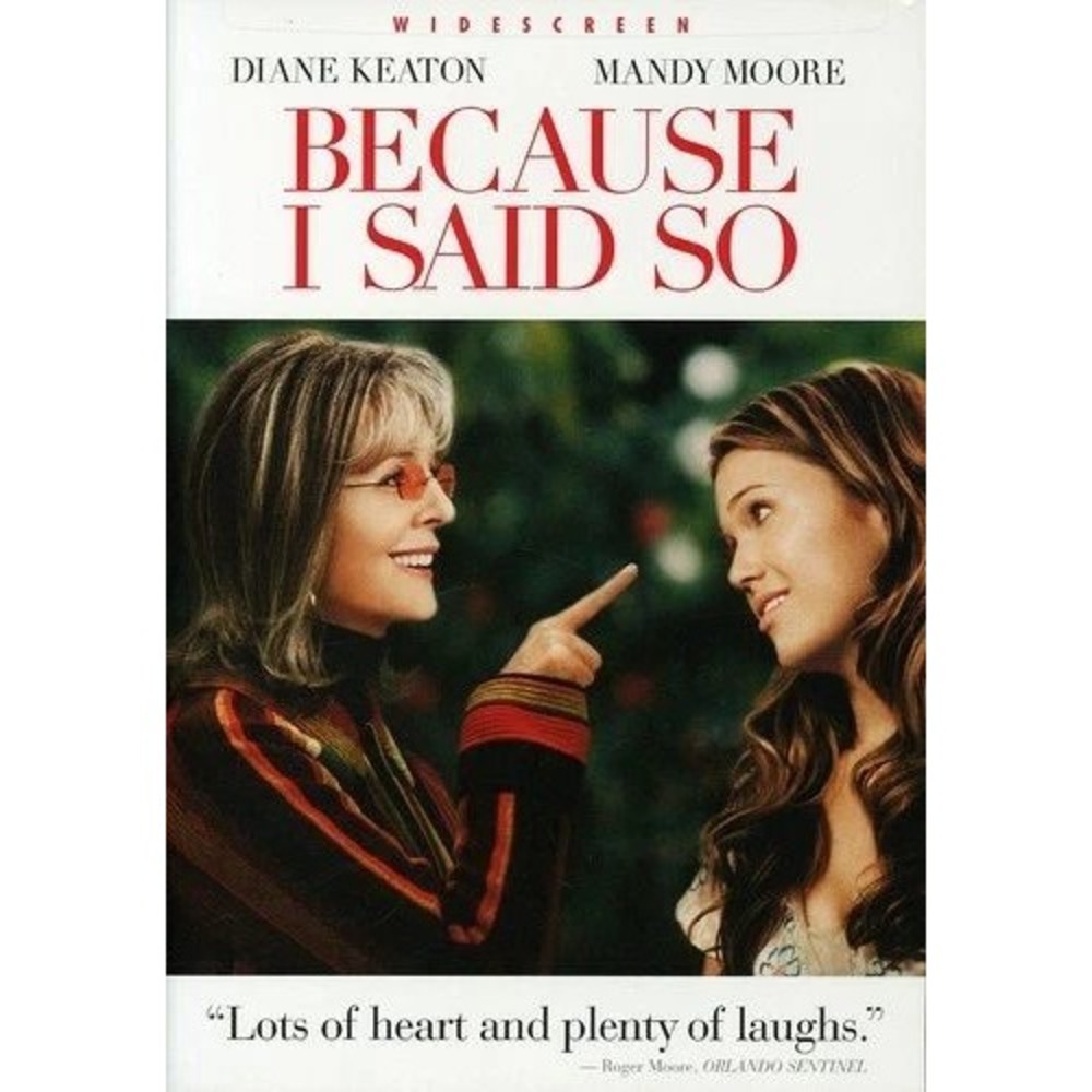 Because I Said So DVD 2007 Widescreen Diane Keaton Mandy Moore Rom-Com Movie